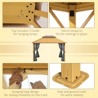 Outsunny 10' x 12' Hardtop Gazebo Canopy with Galvanized Steel Double Roof, Skylight Window, Aluminum Frame, Outdoor Permanent Pavilion with Netting, for Patio, Garden, Backyard, Yellow(m-5)