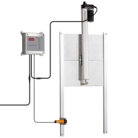 PawHut Automatic Chicken Coop Door with Timer, Light Sensor, Infrared Sensor, Multi-modes Weatherproof Chicken Door with Full Aluminum Body, 14V DC Power Supply, Silver(m-1)