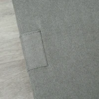 HOMCOM Folding Ottoman Sleeper, Convertible Fabric Bed, Grey(m-10)