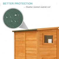 PawHut Large Wooden Outdoor Cat House with Large Run for Play, Catio for Lounging, and Condo Area for Sleeping, Natural(m-8)