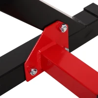 Soozier Barbell Rack Stand Squat Rack Heavy Duty Steel Construction Adjustable Squat Rack for Home Gym Fitness, Black(m-9)