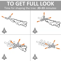 HOMCOM 6.9ft Artificial Christmas Tree Snow Tipped Tree with Pinecone Easy Assembly with Foldable Base Stand for Indoor Decoration Green(m-6)