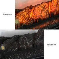 HOMCOM Electric Fireplace Insert with Realistic Log Flame Effects, Electric Log Fireplace with Glowing Ember Bed and Remote Control, 4777 BTU, Black(m-6)