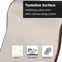 Outsunny Garden Single Glider Chair Patio Rocker Outdoor Rocking Recliner Outdoor Porch Gliding Seat Furniture Texteline Swing Armchair Grey(m-6)