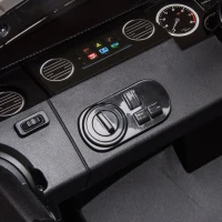 Aosom Compatible 12V Battery-powered Kids Electric Ride On Car Landrover Discovery 4 Toy with Parental Remote Control Music Lights MP3 Suspension Wheels for 3-6 Years Old Black(m-8)