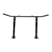 Soozier Ceiling Mounted Pull Up Bar Wall Mount Chin Up Bar Upper Body Strength Training Station Home Gym Black(m-8)