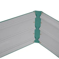 Outsunny 47.3"x47.3" Raised Garden Bed Galvanized Planter Garden Box Kit Set Raised Fence Garden Bed Planter 4-Panel Galvanized Steel Green(m-7)