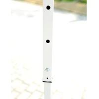 Outsunny 10'x20' Foldable Pop Up Party Tent Outdoor Patio Gazebo Canopy  Market Tent without Walls, Oxford Canopy (White)(m-9)