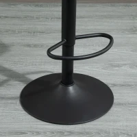HOMCOM Modern Bar stools, Counter Height Kitchen Stools Armless Adjustable Height with 360 Degree Swivel Seat, Set of 2, Dark Olive(m-9)