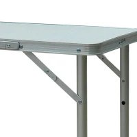 Outsunny 23" Portable Camping Table with Faucet Aluminum Lightweight Portable Folding Easy Clean Camping Table with Carrying Handle(m-9)