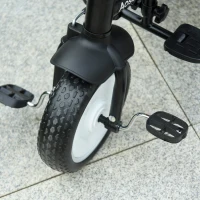 Qaba Baby Tricycle 2 In 1 Baby Stroller Kid Trike with Adjustable Canopy Red(m-11)