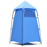 Outsunny Portable Camping Shower Tent Privacy Bathing Shelter Travel Changing Room Beach Toilet w/ Carry Bag(m-2)