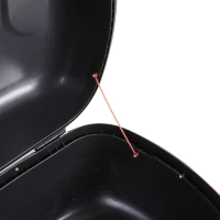 HOMCOM Detachable Scooter Motorcycle Trunk Top Case Lock Storage  Luggage T- Box Black (44L)(m-8)