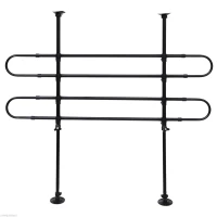 PawHut D00-002 Expandable Pet Car Barrier Auto Vehicle Dog Fence Guard Safety Gate, Black(m-2)