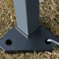 Outsunny 13' x 13' Outdoor Pop-Up Party Tent Canopy with Top Vent, 3-Level Adjustable Height, and Roller Bag, Khaki(m-9)