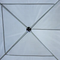 Outsunny 10'x20' Foldable Pop Up Party Tent Outdoor Patio Gazebo Canopy  Market Tent without Walls, Oxford Canopy (White)(m-8)