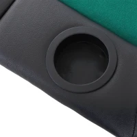 Soozier 48" 8 Person Octagon Foldable Poker Table Cover with Padded Rails and Cup Holders(m-8)