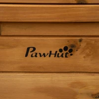 PawHut 47" 2-Story Rabbit Hutch, Wooden Bunny Cage, Guinea Pig House, with 2 Handles for Easy Movement, No Leak Tray, Openable Roof, Ramp, Feeding Shelf for Indoor/Outdoor, Orange(m-10)