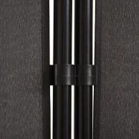 HOMCOM 6' 3 Panel Room Divider, Double Hinged Folding Wall Divider, Indoor Privacy Screen for Home Office,  Charcoal Grey(m-8)