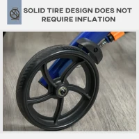 HOMCOM Aluminum Upright Walker with 10'' Wheels, Seat and Backrest, Folding Rollator Walker with Storage Bag, Blue(m-8)