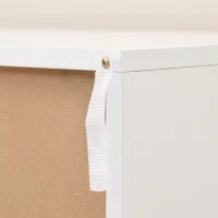 HOMCOM TV Stand with Open Shelves and  Storage Cupboard with Door, Entertainment Center with Cable Holes for TVs up to 47 inches, for Living Room Bedroom(m-8)