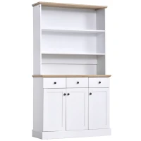 HOMCOM 71" Kitchen Pantry Buffet Server Hutch Storage Sideboard Bookcase with Drawers & Cabinets for Living Room Cabinet Console(m-2)