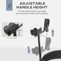 HOMCOM Aluminum Upright Walker with 10'' Wheels, Seat and Backrest, Folding Rollator Walker with Storage Bag, Blue(m-4)