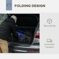 HOMCOM Rollator Walker for Seniors and Adults with 8'' Wheels, Seat, Aluminium Lightweight Folding Rolling Walker with Adjustable Handle, Storage Bag, Dual Brake, Blue(m-5)