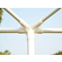 Outsunny 20ftx10ft Party Tent Gazebo Camping  Canopy Removable Walls Blue(m-5)