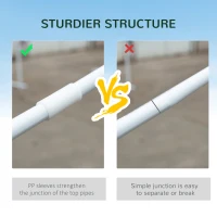 Outsunny 10' x 20' Party Tent Outdoor Canopy Garden Sun Shade with 8 Mosquito Mesh Netting and Zipper Door, Grey(m-5)