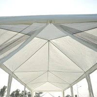 Outsunny 10'x20' Gazebo  Party Tent Outdoor Event Canopy Garden Sun Shade with Removable Mosquito Mesh Netting(m-8)