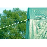 Outsunny 10' x 20' Party Tent Outdoor Event Camping Gazebo Canopy with 4 Removable Sidewalls (Green)(m-6)