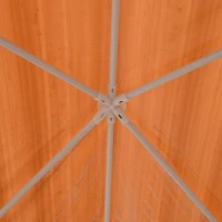 Outsunny 10’ x 20’  Party Tent Outdoor Event Camping Gazebo Canopy with 4 Removable Sidewalls (Coffee)(m-5)