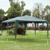 Outsunny 10'x20' Gazebo  Party Tent Outdoor Event Canopy Garden Sun Shade with Removable Mosquito Mesh Netting(m-9)