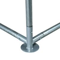 PawHut Large Chicken Coop Metal Chicken Run for Chickens with Waterproof and Anti-U Cover, Spire Shaped Walk in Fence Cage Hen House for Outdoor and Yard Farm Use, 1.26" Dia, 9.8' x 13.1' x 6.4'(m-13)
