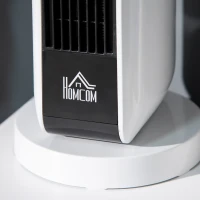 HOMCOM 1500W Ceramic Space Heater, 2-In-1 Oscillating Portable Heater with Three Heating Modes(High, Low, Fan), Timer, Remote Control, for Indoor Use, White(m-12)