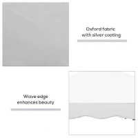 Outsunny 10' x 10' Pop Up Canopy Tent, Instant Shelter with Carry Bag, Adjustable Height, Garden Outdoor Party Tent, White(m-7)