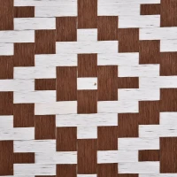 HOMCOM 6ft 4 Panel Diamond Weave Folding Room Divider with Freestanding Folding Screen & Stylish Wicker Material(m-14)