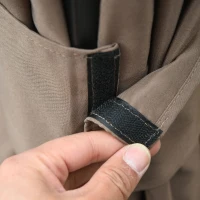 9.84' x 11.8' Gazebo Sidewall Set with Hooks/C-Rings, Brown(m-10)