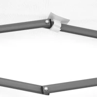 Outsunny 10' x 19' Outdoor Pop Up Party Tent Garden Easy Set Up Gazebo Canopy Market Event Sunshade Charcoal Grey(m-9)