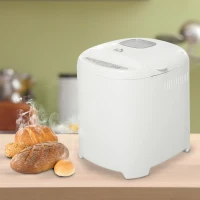 HOMCOM 2Lb Bread Maker, Non-Stick Bread Machine with Gluten Free Setting, 11 Menu, 2 Loaf Sizes, 3 Crust Colors, 13h Delay Timer, 1h Warming Function, 500W(m-9)