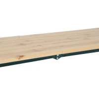 Outsunny 3-Piece Folding Picnic Table Set, 86" Large Beer Table with Benches, Portable for Camping Garden Poolside BBQ Dining Party (7')(m-8)