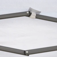 Outsunny 10' x 19' Outdoor Pop Up Party Tent Garden Easy Set Up Gazebo Canopy Market Event Sunshade White(m-9)