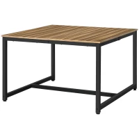 HOMCOM Two Person Computer Writing Desk, Double Workstation for Home Office, Oak(m-11)