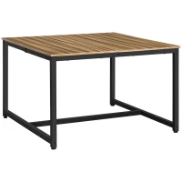 HOMCOM Two Person Computer Writing Desk, Double Workstation for Home Office, Oak(m-10)