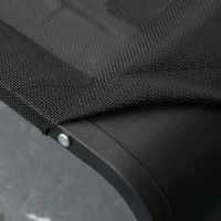 PawHut Elevated Dog Bed w/ Removable Pillow, Raised Pet Bed w/ Steel Frame & Breathable Mesh Fabric for Large Sized Dogs, Black(m-10)