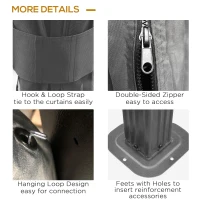 Outsunny 16' x 12' Hardtop Patio Gazebo, 2-Tier Galvanized Steel Roof, Grey - Elegant Shelter for Outdoor Living Spaces(m-6)