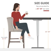 HOMCOM Counter Height Bar Stools Set of 2, Upholstered 26.75" Seat Height Barstools, Breakfast Chairs with Nailhead-Trim & Tufted Back, Wood Legs, Beige(m-7)