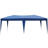 Outsunny 10' x 20' Outdoor Portable Pop-Up Instant Canopy Event Party Tent, Royal Blue(m-1)