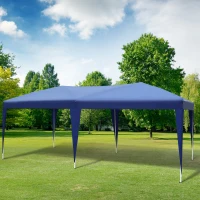 Outsunny 10' x 20' Outdoor Portable Pop-Up Instant Canopy Event Party Tent, Royal Blue(m-2)